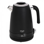 Teapot Adler  Kettle AD 1295b Electric, 2200 W, 1.7 L, Stainless steel, 360&deg; rotational base, Black