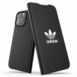 Back panel cover Adidas  Adidas OR Booklet Case BASIC iPhone 13 Pro Max 6,7" czarno biały/black white 47127