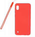 Back panel cover Evelatus Samsung Galaxy A10 Nano Silicone Case Soft Touch TPU Red