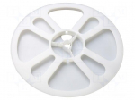 Reel | ESD | W: 24mm | &Oslash;: 178mm | Features: dissipative | white