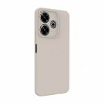 Back panel cover Connect Xiaomi Redmi Note 13 Pro Premium Quality Soft Touch Silicone Case Silver