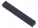 Connector: pin strips | socket | female | PIN: 40 | vertical | SMT | 2x20