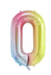 Riff 1m Folio Balloon Number 0 Glossy Colorful