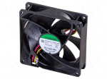 Fan: DC | axial | 12VDC | 92x92x25mm | 69.66m3/h | 40.7dBA | ball | 24AWG