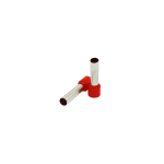Insulated end sleeve 10mm2/18mm, red, 100 pcs