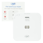 Carbon monoxide (CO) sensor PNI SafeHouse HS281 with Wi-Fi, control from the Tuya Smart app, AA battery power supply, 85dB, sound and visual alarm, silent alarm