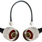 Rangeful N Male / N Male 30cm koaksiaalkaabel &mdash; HF240 (vastab LMR240) HF240-NM-NM-0.3