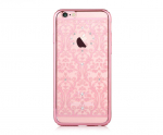 Back panel cover Devia Apple iPhone 7 Plus Baroque with Swarovski Rose Gold
