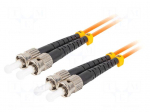 Fiber patch cord | OM2 | ST/UPC,both sides | 15m | 50/125um | LSZH
