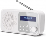 Interactive solution Sharp  DR-P420(WH) Tokyo Portable Digital Radio, FM/DAB/DAB+, Bluetooth 5.0, USB or Battery Powered, Snowy White