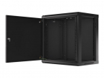 Lanberg | Rack cabinet 19" wall-mount 12U/600x450 for self-assembly with metal door (flat pack) | WF01-6412-00B | Black