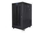 Servers Lanberg  Rack cabinet 19" free-standing 22U/800x1000 (flat pack) with mesh door lCD V2, black |
