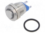 Switch: vandal resistant | Pos: 2 | SPST-NO | 2A/36VDC | IP65 | OFF-(ON)