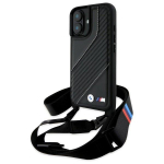 BMW M Edition Carbon Stripe & Strap Hardcase for Apple iPhone 16 Plus