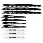 Uued tooted // Zestaw brzeszczot&oacute;w do piły szablastej, TPI 5, TPI 6, TPI 18, HCS/BIM, zestaw 10 szt.