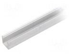 Profiles for LED modules | surface | white | L: 1m | aluminium