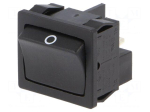 ROCKER | DPST | Pos: 2 | OFF-ON | 6A/250VAC | black | IP40 | none | 100m&Omega;