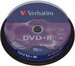 Blank DVD+R AZO Verbatim 4.7GB 16x 10 Pack Spindle
