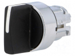 Switch: rotary | Stabl.pos: 3 | 22mm | black | Illumin: none | IP66 | Pos: 3