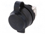 RJ45 socket | 22mm | FrontCom | -40&divide;70&deg;C | &Oslash;22mm | IP65 | Colour: black