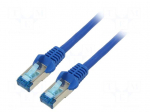 Patch cord | S/FTP | Cat 6a | RJ45 plug,both sides | stranded | Cu | 3m