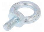 Lifting eye bolt | M16x27 | DIN: 580 | Head: eye | none | steel | zinc