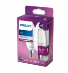 PHILIPS LED 60W B38 E14 Auksti balta 4000K matēta 2 gab spuldze 8719514310216 929002978732