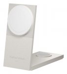 Native Union Rise 3-In-1 Qi2 Wireless Charger Intl Sandstone. Power Supply included