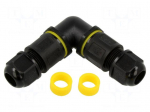 Connector: AC supply | snap-on | IP68 | Body: black