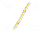 COB LED tape | white warm/cold white | LED/m: 640 | 10mm | white PCB
