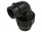Splice terminal: clamping | Thread: G 1" internal | 40mm | Plast