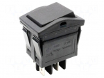 ROCKER | DPST | Pos: 2 | OFF-ON | 16A/125VAC | black | IP67 | RB5 | on panel