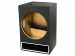 Car loudspeaker enclosure | MDF | black melange | textil | 70l | 380mm