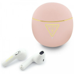 Guess Gold Line Triangle TWS Earphones pink