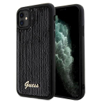 Guess GUHCN61PSFDGSK Sequin Script Metal Hardcase for iPhone 11 / Xr 6.1" / black