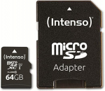 Intenso UHS-I Performance 64 GB microSDXC, memory card (black, UHS-I U1, Class 10)