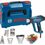 Bosch hot air gun GHG 23-66 Professional + 5-piece accessories (blue/black, 2,300 watts, L-BOXX)
