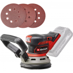 EINHELL Professional cordless random orbit sander TP-RS 18/32 Li BL-Solo, 18V red/black, without battery and charger