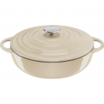 Tefal Lov Cast Iron Serving Pan 28cm 3.8L Beige With Lid