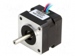 Motor: stepper | 10VDC | Shaft: D spring | max.98.8mNm | 500mA
