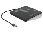 DeLOCK External enclosure for 5.25?&nbsp;Slot-in Slim SATA Drives 9.5 / 12.7 mm to USB Type-A male, drive enclosure&nbsp;(black)