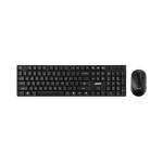 Acer Combo Set, Wireless Keyboard and Mouse AAK400, Rubber Dome Key Switch, RF 2.4GHz Dongle, Up to 1600 DPI, 10 Metres Range, Black