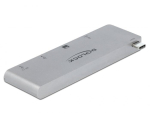 3 Port Hub und 2 Slot Card Reader f&uuml;r MacBook mit PD 3.0 und einschiebbarem USB Type-C&trade; Anschluss