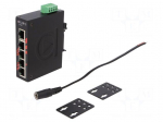 Industrial module: switch Ethernet | unmanaged | 12&divide;48VDC | RJ45
