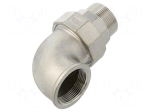 Splice terminal: 90&deg; elbow | max.10.5bar | 1.4408 stainless steel