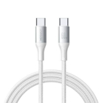 Joyroom Type-C - Type-C kiirkaabel Flash seeria A28, 60W, 480mb/s, 2m, White (S-A28_CCW2)