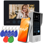 Eura Wideodomofon EURA VDP-90A3 DELTA+ Black 7'', full hd, WiFi ,2 wejścia, szyfrator, czytnik zbliżeniowy, ahd, tuya