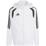 Kurtka dla dzieci adidas Tiro 26 League Windbreaker biała JY9722 164cm