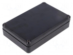Enclosure: multipurpose | X: 80mm | Y: 120mm | Z: 27mm | ABS | black
