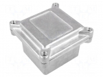 Enclosure: multipurpose | X: 96mm | Y: 96mm | Z: 67mm | aluminium | IP67